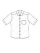 Мужская рубашка прямого кроя №6349 A