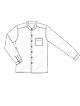 Мужская рубашка с воротником-стойкой №6349 B
