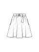 Расклешённая юбка №6319 B