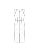 Платье приталенного силуэта №6320 A — выкройка из Каталог Burda 1/2019
