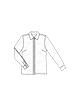 Блузка-рубашка с потайной застёжкой №6327 A