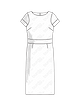 Платье прямого кроя №6339 B — выкройка из Каталог Burda 1/2019