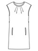 Шёлковое платье с прорезными карманами №8 — выкройка из Burda. Летние платья 1/2019