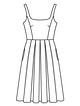 Платье с пышной юбкой в складку №13 — выкройка из Burda. Летние платья 1/2019