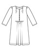 Мини-платье с разрезом у горловины №15 — выкройка из Burda. Летние платья 1/2019