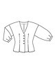 Блузка с пышными рукавами №113 B