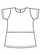 Платье расклешенного силуэта для девочки №129 — выкройка из Burda 6/2019