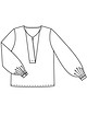 Блузка с объемными рукавами №111