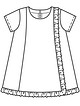 Платье расклешенного силуэта для девочки №129 — выкройка из Burda 7/2019