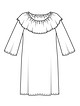 Платье в стиле кармен №2 B — выкройка из Burda. Шить легко и быстро 3/2019