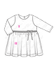 Платье с двойной юбкой №9313 B — выкройка из Каталог Burda 2/2019