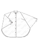 Блузка в стиле оверсайз №6257 B