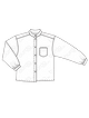 Блузка-рубашка с воротником-стойкой №6263 B