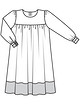 Пышное платье для девочки №131 B — выкройка из Burda 10/2019