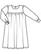 Платье для девочки №131 A — выкройка из Burda 10/2019