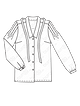 Блузка с отложным воротничком №6274 А