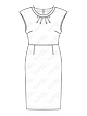 Платье с узким лифом №6288 B — выкройка из Каталог Burda 2/2019