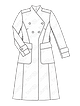 Пальто приталенного силуэта №6290 A