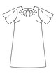 Платье А-силуэта с рукавами-крылышками №409 — выкройка из Burda. Мода для полных 2/2019
