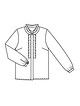 Блузка-рубашка прямого кроя №101 A