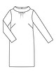 Платье прямого кроя №108 — выкройка из Burda 1/2020