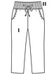 Трикотажные брюки для девочки №131