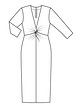 Облегающее миди-платье №118 — выкройка из Burda 3/2020