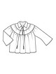 Блузка с рукавами-раструбами №117
