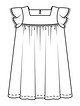 Платье расклешенного силуэта для девочки №7 — выкройка из Burda. Детская мода 1/2020
