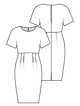 Платье с цельнокроеными рукавами №15 — выкройка из Knipmode Fashionstyle 3/2020