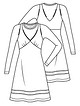 Платье в стиле ампир №1 — выкройка из Knipmode Fashionstyle 3/2020