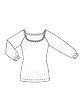 Приталенный пуловер №6202 A