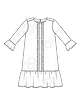 Платье А-силуэта №6208 A — выкройка из Каталог Burda 1/2020