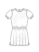 Платье-туника №6208 B — выкройка из Каталог Burda 1/2020