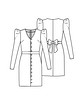 Платье рубашечного кроя №2 — выкройка из Knipmode Fashionstyle 4/2020