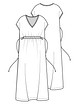 Платье-миди №21 — выкройка из Knipmode Fashionstyle 4/2020