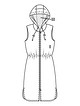 Платье с капюшоном №118 — выкройка из Burda 5/2020