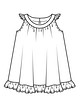 Платье А-силуэта для девочки №130 — выкройка из Burda 5/2020