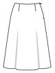Шёлковая юбка А-силуэта №114 B