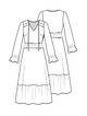 Платье в стиле бохо №2 — выкройка из Knipmode Fashionstyle 5/2020