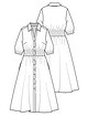 Платье рубашечного кроя №17 — выкройка из Knipmode Fashionstyle 5/2020