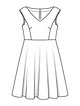 Платье в стиле New Look №125 A — выкройка из Burda 6/2020