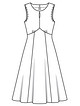 Платье силуэта ампир №103 B — выкройка из Burda 6/2020