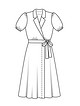Платье с рукавами-фонариками №118 — выкройка из Burda 6/2020