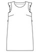Платье слегка расклешенного силуэта №123 — выкройка из Burda 7/2020