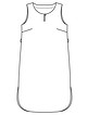 Платье со скругленным низом №122 — выкройка из Burda 7/2020