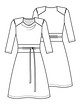 Платье с воланами №8 — выкройка из Knipmode Fashionstyle 7/2020