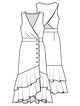 Платье с запахом №16 — выкройка из Knipmode Fashionstyle 7/2020