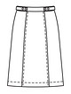 Вельветовая юбка №112 A