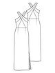 Платье оригинального кроя №12 — выкройка из Knipmode Fashionstyle 8/2020